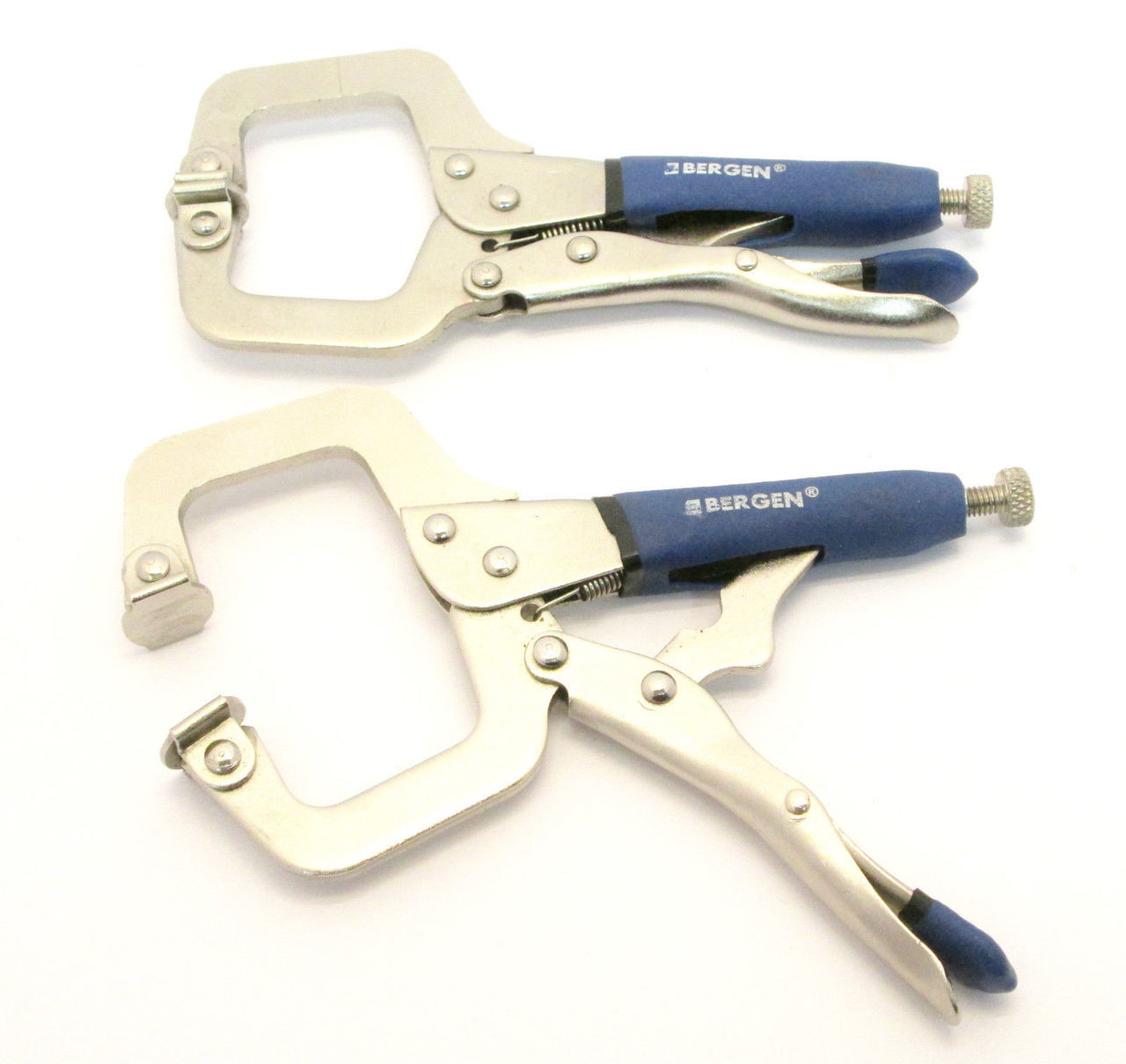  2pc 5" Mini Locking C-Clamp Plier Set Mole Grips Welding US PRO