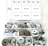  240pc Large Carbon Steel Penny Washers for Nuts Bolts Screws Repair 