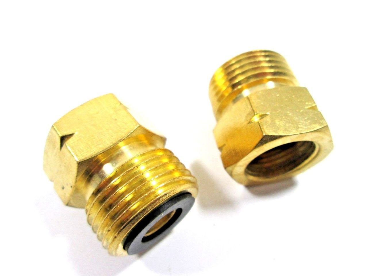 Gas Hose Adapter 21.8-14 To G 3/8-19 Regulator Bottle Pipe Burners Brass Thread