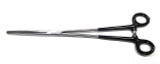 Hemostat Forcep12" Straight Insulated Handle Locking Handles Serrated Jaw CT0893