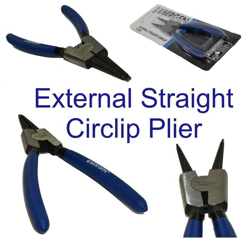6/" 150mm Internal Bent Circlip Pliers Snap Ring Pliers Rubber Handles Bergen
