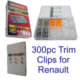 Renault Trim Clip Assortment Set Retaining Retainer Grommet Clips Fixings 300pc 