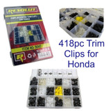 418pc Honda Trim Clips Rivets Retaining Retainer Grommet Assortment Fixings 9047