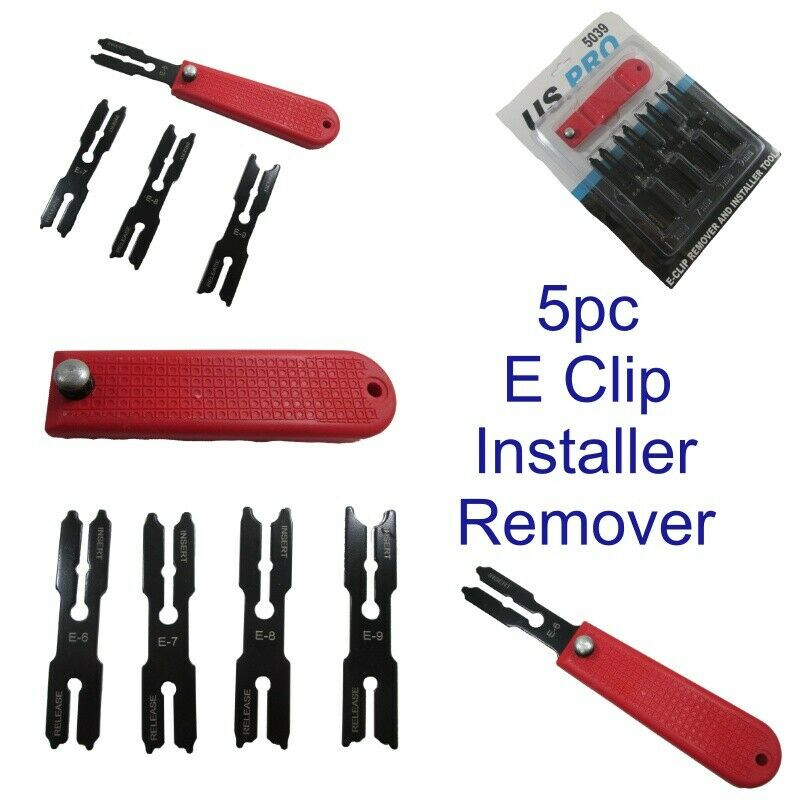 US PRO Tools 5pc E-clip Remover And Installer Tool Set 5039 