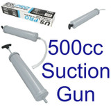 US PRO 500cc Oil Fluid Suction Vacuum Transfer Hand Syringe Pump Metal Body 3284