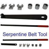 Universal Timing Belt Tension Setting Tool Kit Serpentine Belts on Most Cars