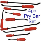 4pc Pry Bar Set Wrecking Crow Bar Crowbar 200mm to 600mm PRY001