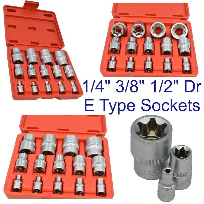 E Type Socket Set 14pc Sockets 1 4 Inch 3 8 Inch 1 2 Inch Drive Set Soc002 Jrtoolsuk E Type Socket Set 14pc Sockets 1 4 Inch 3 8 Inch 1 2 Inch Drive Set Soc002 Jrtoolsuk