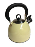 2.5L Stainless Steel Whistling Kettle Cream Camping Caravanning Kettles 11124C