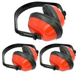Ear Protectors Defenders Muffs Noise Plugs Safety Muff Adjustable SF016 Set of 3