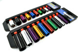 Deep and Shallow Coloured Socket Sets Coloured 10 Pcs 10 -19 Metric SS312 SS315