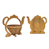 Folding Bamboo Bowl- Teapot 