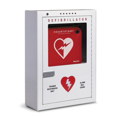 Philips Premium Surface mounted AED Wall cabinet with alarm