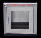 Stainless Steel AED wall cabinet with alarm