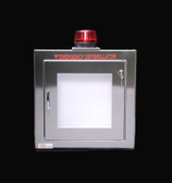 Stainless Steel AED Wall Cabinet with Alarm and Strobe