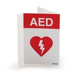 Flexible AED Wall Sign - Red