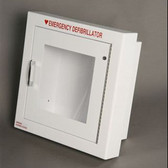 Semi-Recessed AED Wall Cabinet with Alarm