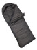 Wiggy's Hunter Antarctic sleeping bag in black, isolated against a white background and lying slightly opened