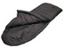 Wiggy's Hunter Ultima Thule sleeping bag in black, lying open, isolated against a white background, lying with hood open.