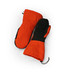 Wiggy's orange flotation mittens with black material covering the palms
