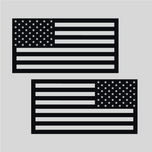 U.S.A. Patriotic Flag Vehicle Decal (x2)