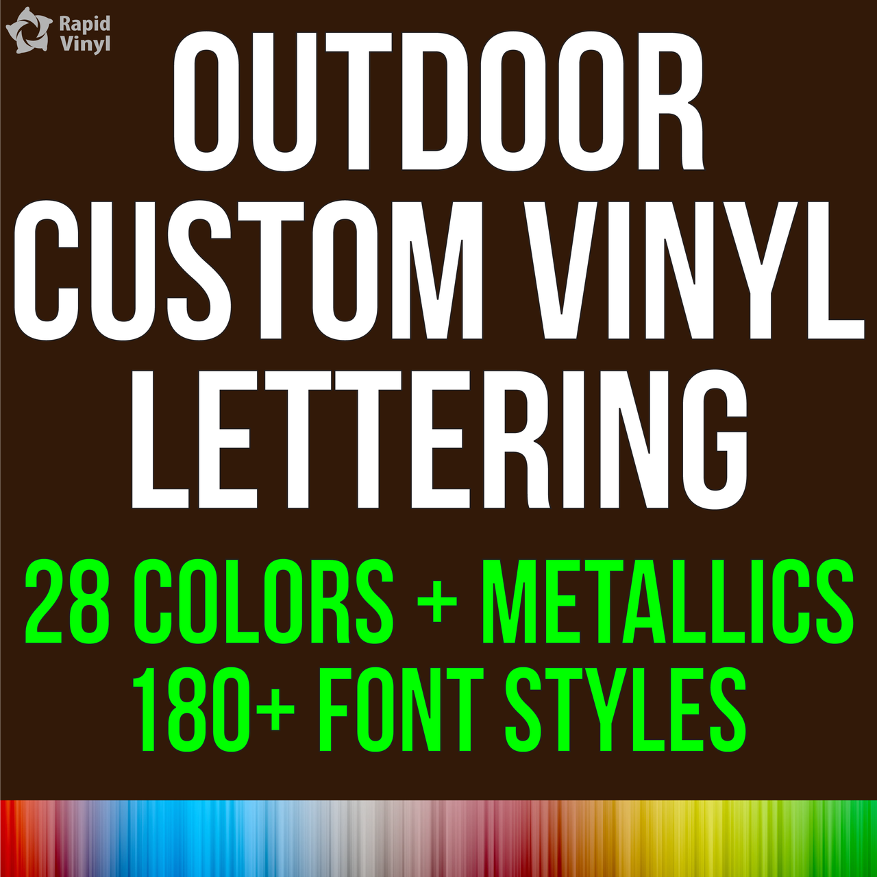 Vinyl lettering