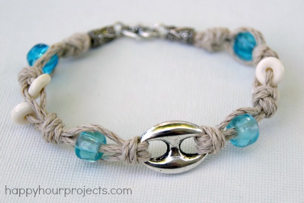 Knotted Hemp Bracelet Tutorial