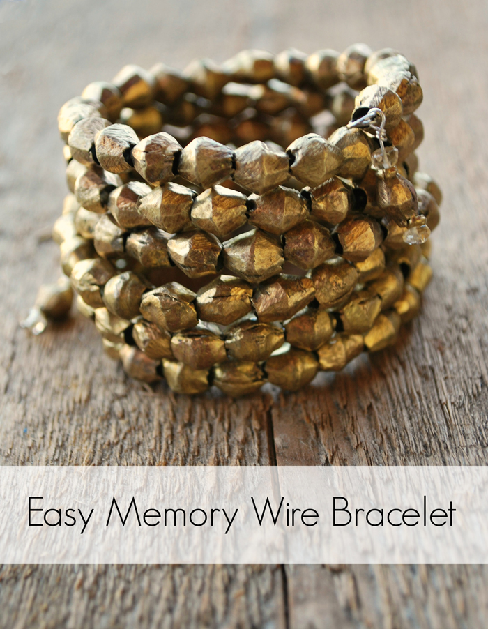 Easy Memory Wire Bracelet DIY Tutorial