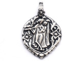 Musician Medallion/Coin - Pewter Pendant (PW187)