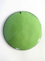 Enameled Copper Disc - Pea Green 50mm (EC715)