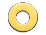 Enameled Copper Ring - Dandelion Yellow 25mm (EC209)