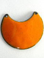 Enameled Copper Crescent - Orange 38mm (EC912)