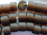 Brown Cylinder Resin Beads 22mm (RES208)