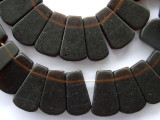 Brown Trapezoid Resin Beads 24mm (RES277)