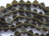 Brown Diamond Tabular Resin Beads 10mm (RES336)