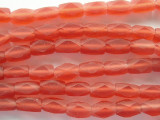 Watermelon Pink Faceted Cylinder Resin Beads 12mm (RES345)