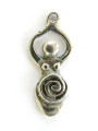Spiral Goddess - Pewter Pendant (PW278)