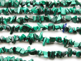 Malachite Chip Gemstone Beads - 34" strand (GS1212)
