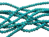 Turquoise Magnesite Round Gemstone Beads 4mm (GS1234)
