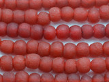 Red Recycled Glass Beads 14-16mm - Africa (RG56)