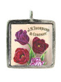 Flowers - Pewter Picture Pendant (PW408)