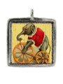 Circus Elephant - Pewter Picture Pendant (PW495)