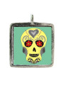 Day of the Dead - Pewter Picture Pendant (PW366)