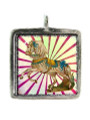 Circus Horse - Pewter Picture Pendant (PW502)