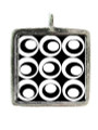 Circles - Pewter Picture Pendant (PW503)