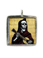 Day of the Dead - Pewter Picture Pendant (PW435)