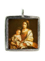 Mother and Child - Pewter Picture Pendant (PW368)