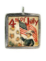 Fourth of July - Pewter Picture Pendant (PW506)