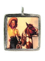 Cowgirl - Pewter Picture Pendant (PW440)