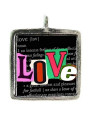 Love - Pewter Picture Pendant (PW442)